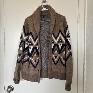 Men's Banana Republic Fair Isle Shawl Cardigan | Size: M